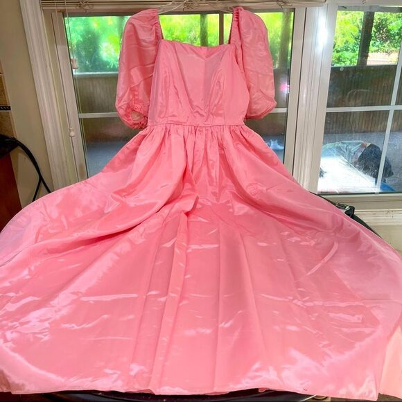 Vintage Dresses & Skirts - Vintage Handmade Puff Sleeve Princess Dress
